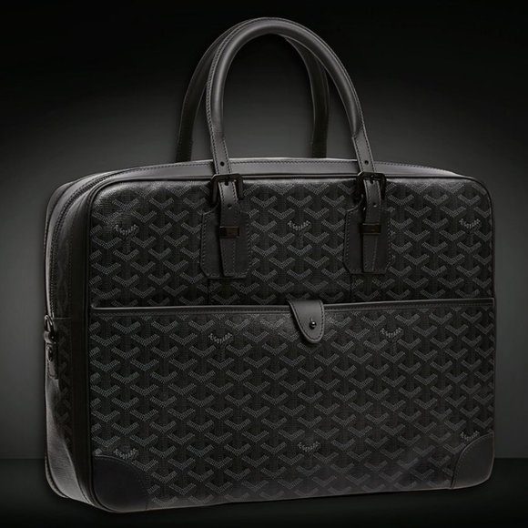 Goyard Ambassade Briefcase Goyardine PM Black - US